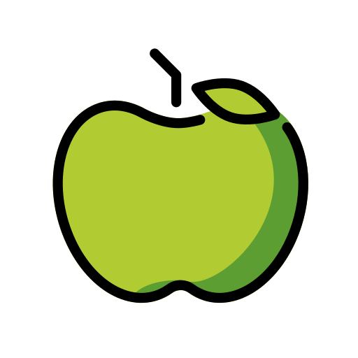 Openmoji green apple emoji image