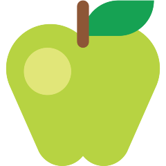 Skype green apple emoji image