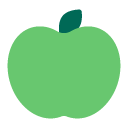 Toss green apple emoji image