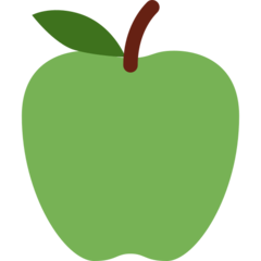 Twitter green apple emoji image