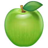 Whatsapp green apple emoji image