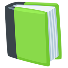 Facebook Messenger green book emoji image