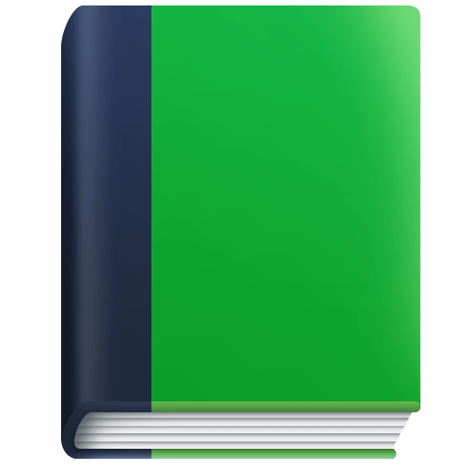 Facebook green book emoji image