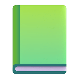 Microsoft Teams green book emoji image