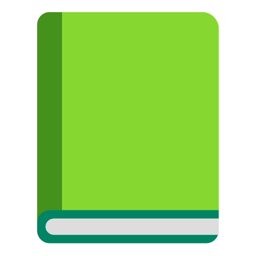 Microsoft green book emoji image