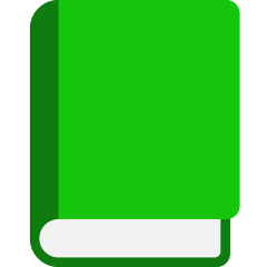 Skype green book emoji image