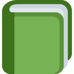 Twitter green book emoji image