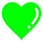 au by KDDI green heart emoji image