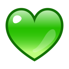 Emojidex green heart emoji image