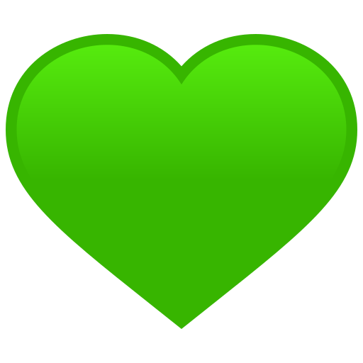 JoyPixels green heart emoji image