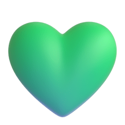 Microsoft Teams green heart emoji image