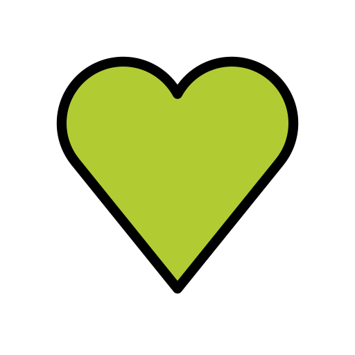 Openmoji green heart emoji image
