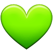 Samsung green heart emoji image