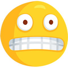 Facebook Messenger Grimacing Face emoji image