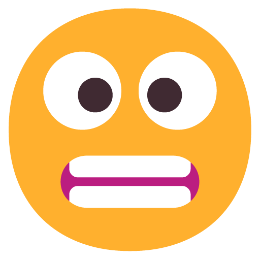 Microsoft Grimacing Face emoji image