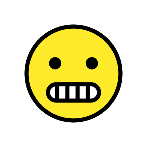 Openmoji Grimacing Face emoji image