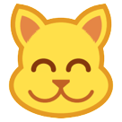 HTC grinning cat face with smiling eyes emoji image