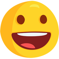 Facebook Messenger Grinning Face emoji image