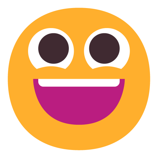 Microsoft Grinning Face emoji image