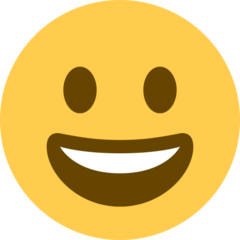 Twitter Grinning Face emoji image