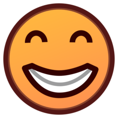 Emojidex grinning face with smiling eyes emoji image