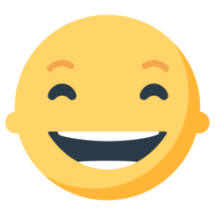 Mozilla grinning face with smiling eyes emoji image