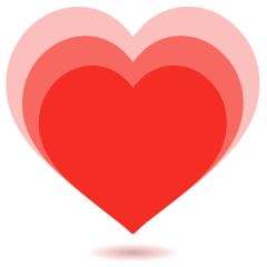 Skype growing heart emoji image
