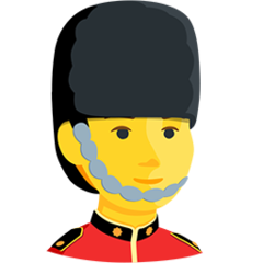 Facebook Messenger guardsman emoji image