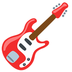 Facebook Messenger guitar emoji image
