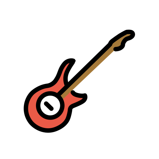 Openmoji guitar emoji image