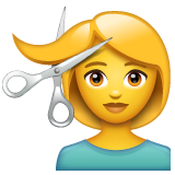 Whatsapp haircut emoji image