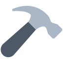 Toss hammer emoji image