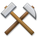 LG hammer and pick emoji image