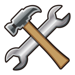 Emojidex hammer and wrench emoji image