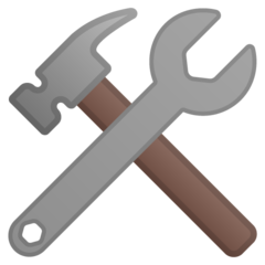 Google hammer and wrench emoji image