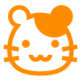 Docomo hamster face emoji image