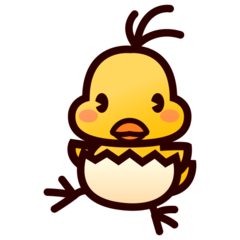 Emojidex hatching chick emoji image