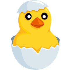 Facebook Messenger hatching chick emoji image