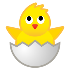 Google hatching chick emoji image