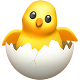 IOS/Apple hatching chick emoji image