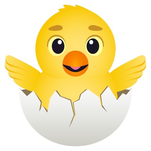 JoyPixels hatching chick emoji image