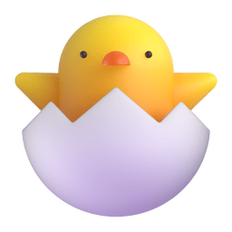 Microsoft Teams hatching chick emoji image