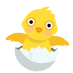 Skype hatching chick emoji image