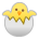 Sony Playstation hatching chick emoji image