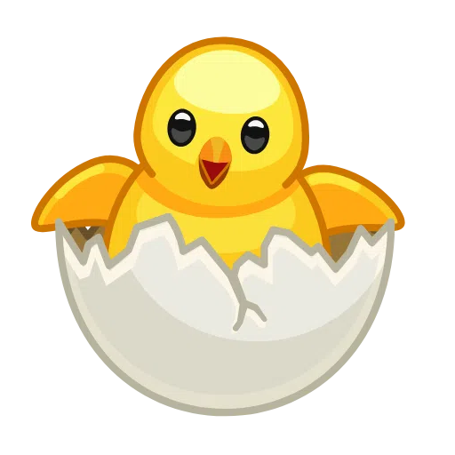 Telegram hatching chick emoji image