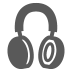 au by KDDI headphone emoji image