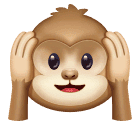 Huawei hear-no-evil monkey emoji image