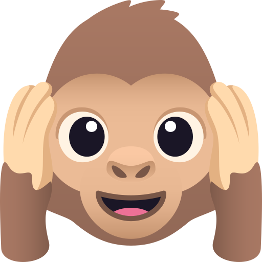 JoyPixels hear-no-evil monkey emoji image