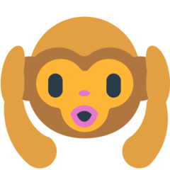 Mozilla hear-no-evil monkey emoji image