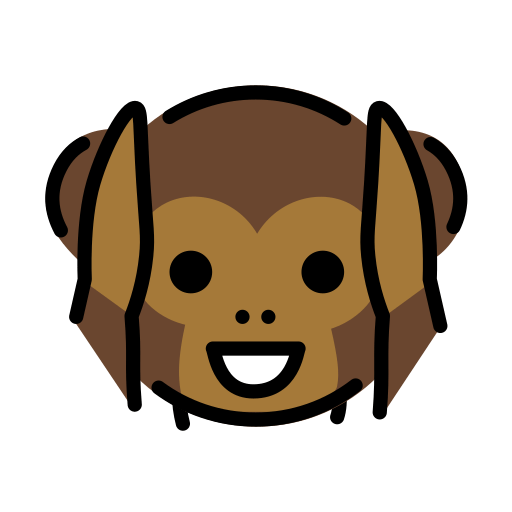 Openmoji hear-no-evil monkey emoji image